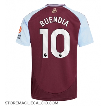 Aston Villa Emiliano Buendia #10 Maglia Gara Casa Repliche 2024-25 Maniche Corte